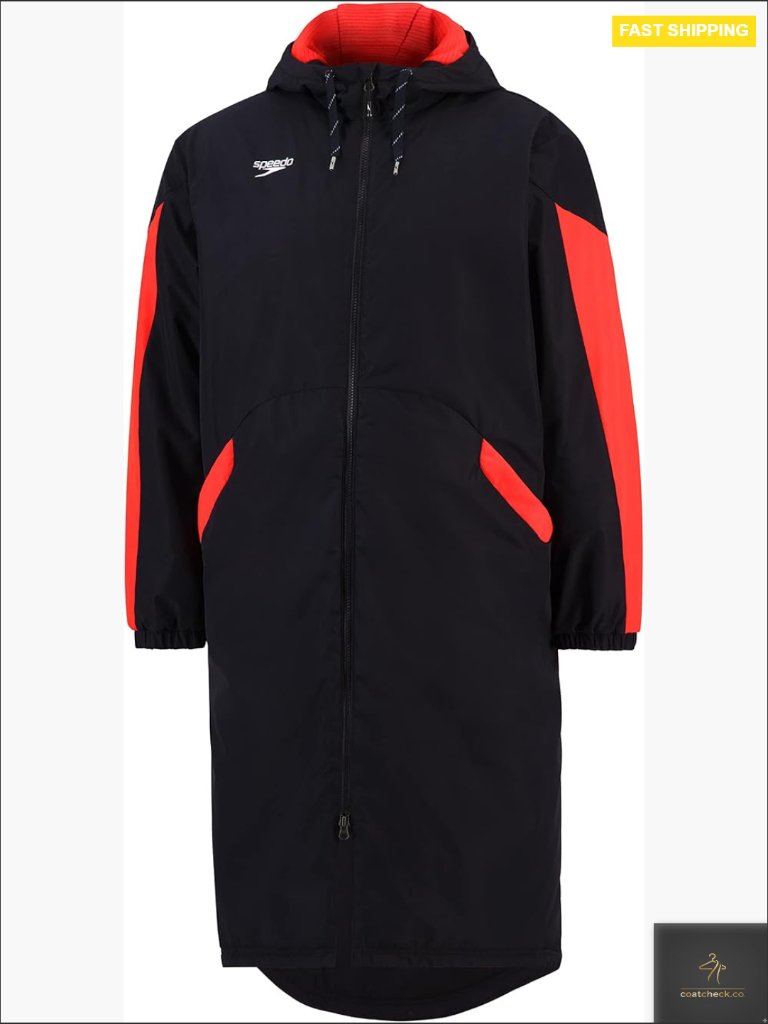 Insulated Hooded Parka Jacket With Fleece Lining Water Resistant Shell Long